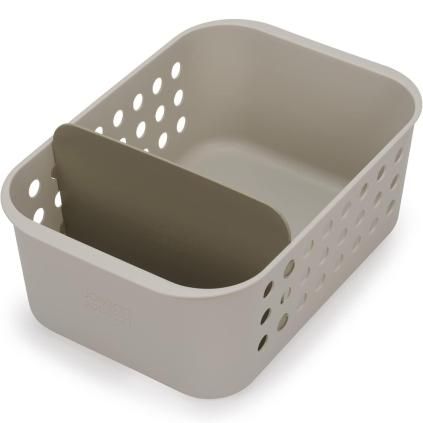 Boîte de rangement salle de bain EASYSTORE 70587 35 cm, écru, plastique, Joseph Joseph