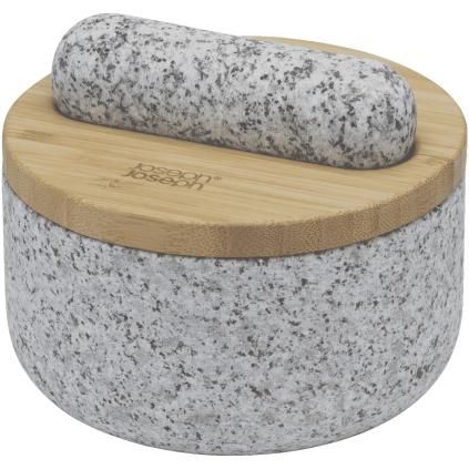Mortier et pilon DASH 20176 15 cm, gris, granit, Joseph Joseph