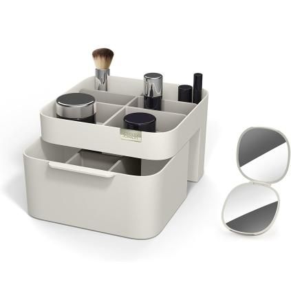 Rangement maquillage VIVA 75007, avec miroir, crème, plastique, Joseph Joseph