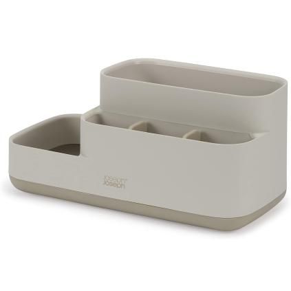 Organiseur de salle de bain EASYSTORE 70576 25 cm, écru, plastique, Joseph Joseph