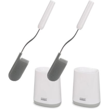 Brosse de toilettes FLEX LITE 70523 42 cm, set de 2, blanc, plastique, Joseph Joseph