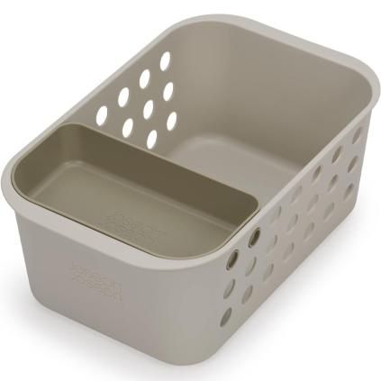 Boîte de rangement salle de bain EASYSTORE 70585 29 cm, écru, plastique, Joseph Joseph
