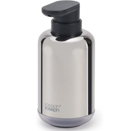 Distributeur à savon EASYSTORE LUXE 70582 300 ml, argent, acier inoxydable, Joseph Joseph