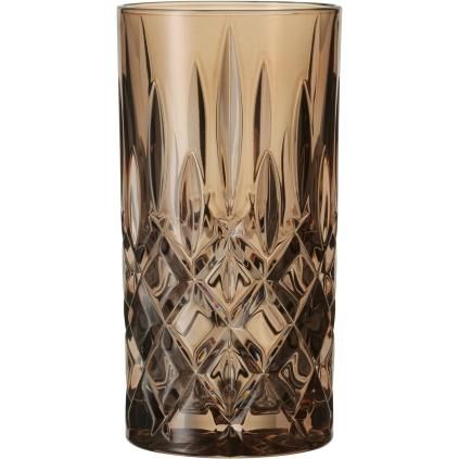 Verre tumbler NOBLESSE COLORS 395 ml, set de 2 pc, tabac, Nachtmann