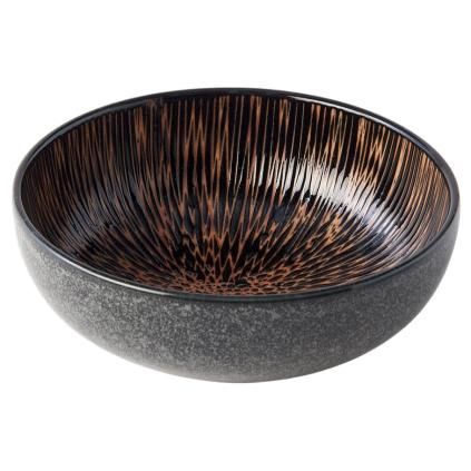 Bol BRONZE CONVERGING 15 cm, brun, céramique, MIJ