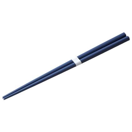 Baguettes 22,5 cm, bleu marine bleu / blanc, bambou, MIJ