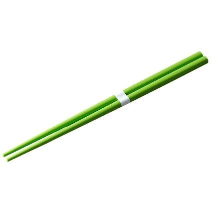 Baguettes 22,5 cm, clair vert / blanc, bambou, MIJ