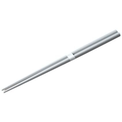Baguettes 22,5 cm, gris / blanc, bambou, MIJ