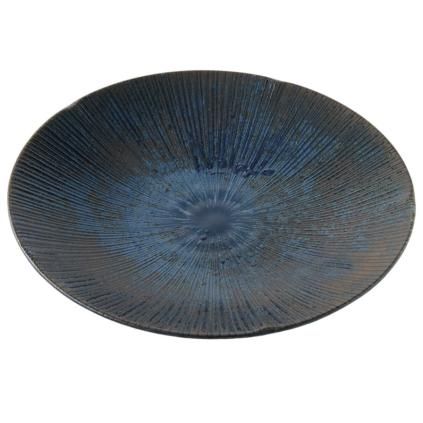Assiette ICE DUSK 24,5 cm, bleu, céramique, MIJ