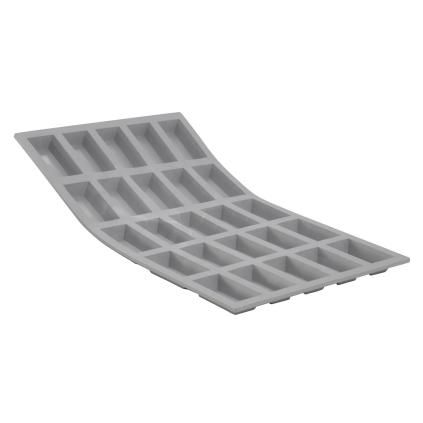 Moule professionnel en silicone 25 mini-buns financiers Elastomoule® de Buyer