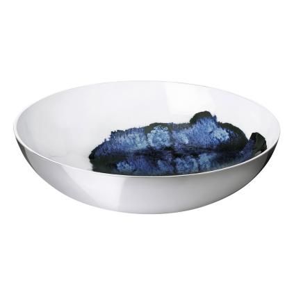 Bol de service STOCKHOLM AQUATIC 40 cm, argent, aluminium, Stelton