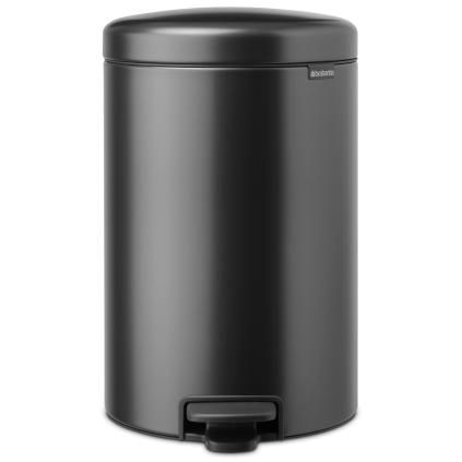 Poubelle à pédale NEWICON 20 l, gris confidentiel, acier, Brabantia