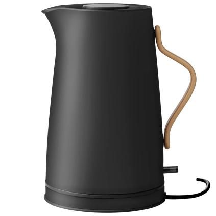 Bouilloire électrique EMMA 1,2 l, noir doux, acier inoxydable, Stelton