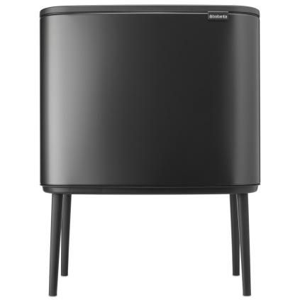 Poubelle à couvercle tactile BO TOUCH BIN 11 + 23 l, gris confidentiel, acier, Brabantia