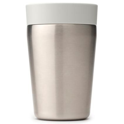 Mug thermos MAKE & TAKE 200 ml, gris clair, acier, Brabantia
