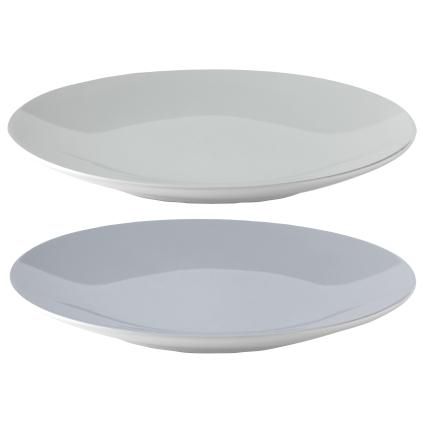 Assiette EMMA 22 cm, set de 2 pc, bleu, grès, Stelton