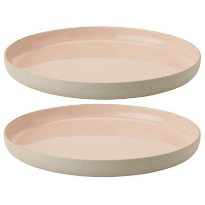 Assiette de petit-déjeuner EMMA 19 cm, set de 2 pc, rose, grès, Stelton