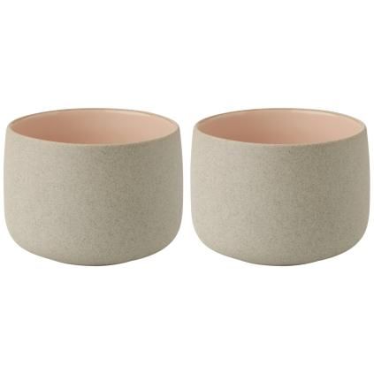 Tasse EMMA 150 ml, set de 2 pc, rose, grès, Stelton