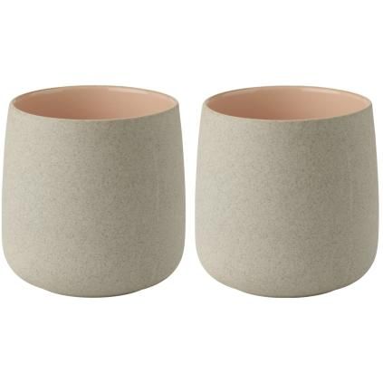 Tasse EMMA 220 ml, set de 2 pc, rose, grès, Stelton