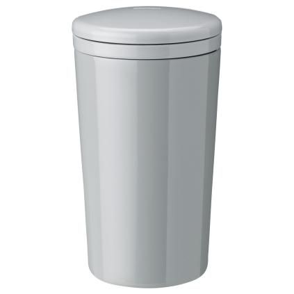 Mug thermos CARRIE 400 ml, gris clair, acier inoxydable, Stelton