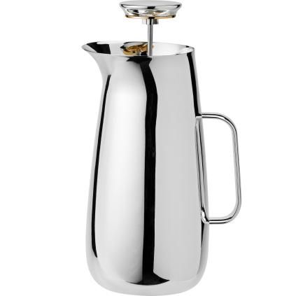 Cafetière à piston NORMAN FOSTER 1 l, argent, acier inoxydable, Stelton