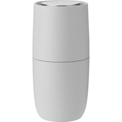 Moulin à sel NORMAN FOSTER 13 cm, gris clair, plastique, Stelton