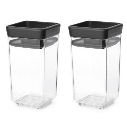 Boîte de conservation pour aliments TASTY PLUS 150 ml, set de 2 pc, gris foncé, Brabantia