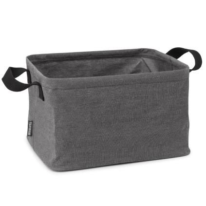 Sac à linge 35 l, poivre noir, tissu, Brabantia