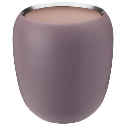Vase ORA 18 cm, dusty rose, acier inoxydable, Stelton