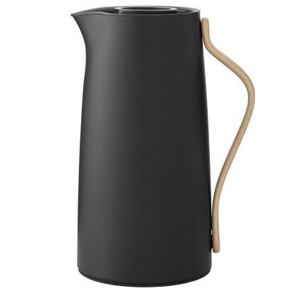 Pichet isotherme EMMA 1,2 l, pour le café, noir doux, acier inoxydable, Stelton