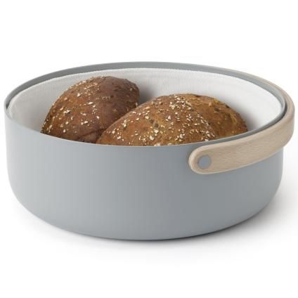 Corbeille à pain EMMA 23 cm, gris, aluminium, Stelton