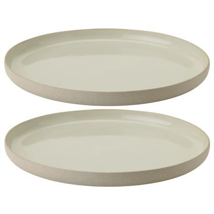 Assiette EMMA 24 cm, set de 2 pc, gris, grès, Stelton