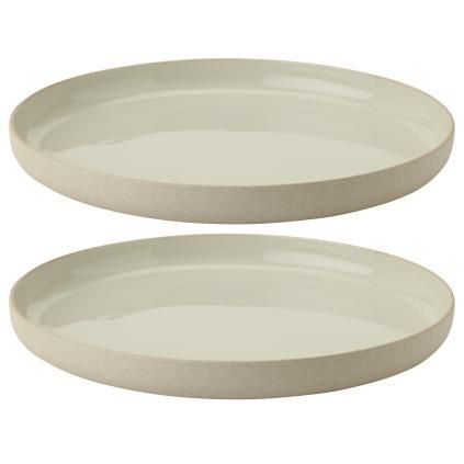 Assiette de petit-déjeuner EMMA 19 cm, set de 2 pc, gris, grès, Stelton