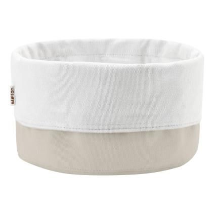 Corbeille à pain 23 cm, sable / blanc, coton, Stelton