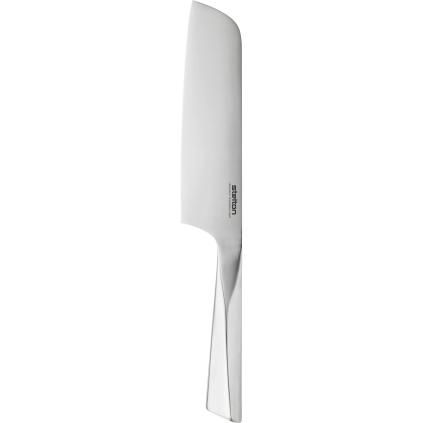 Couteau Santoku TRIGONO 18 cm, argent, acier inoxydable, Stelton