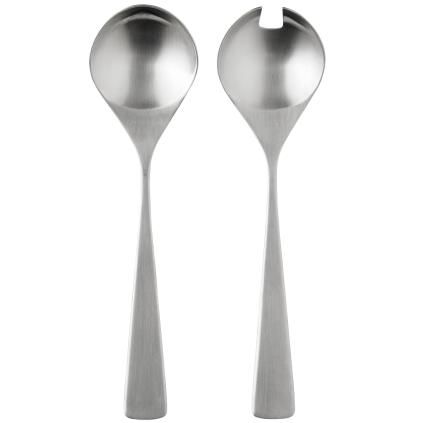 Set de couverts à salade MAYA 21cm, set de 2 pc, argent, acier inoxidable, Stelton