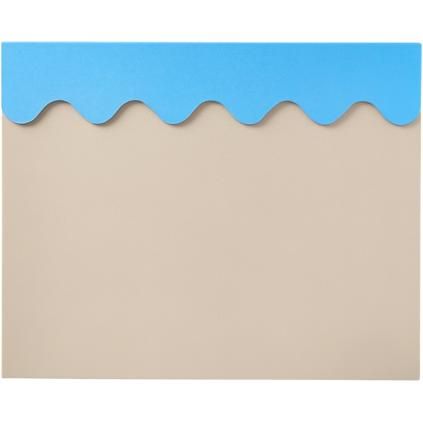 Sous-main 40 x 50 cm, beige/bleu, Printworks