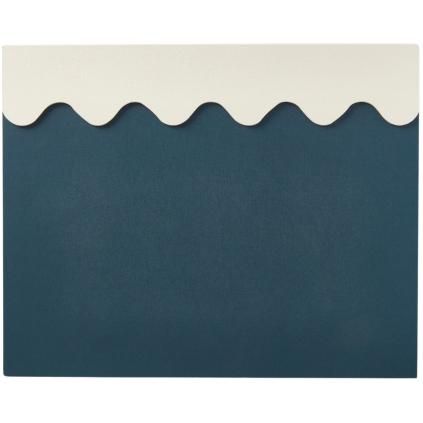 Sous-main 40 x 50 cm, bleu/crème, Printworks