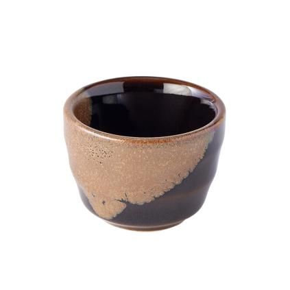 Verre à sake 30 ml, marron / noir, céramique, MIJ