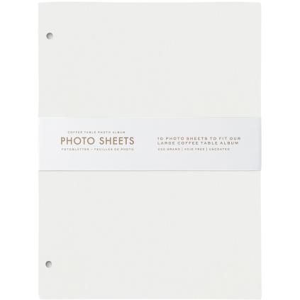 Recharge pour album photo L 21 x 28 cm, 10 pc, blanc, Printworks