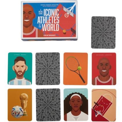 Memory ICONIC ATHLETES, 50 cartes, Printworks