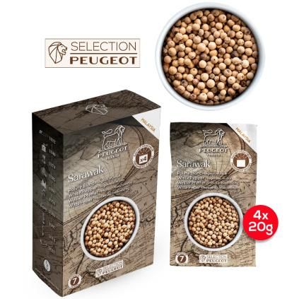 Poivre blanc SARAWAK 4 x 20 g, Peugeot