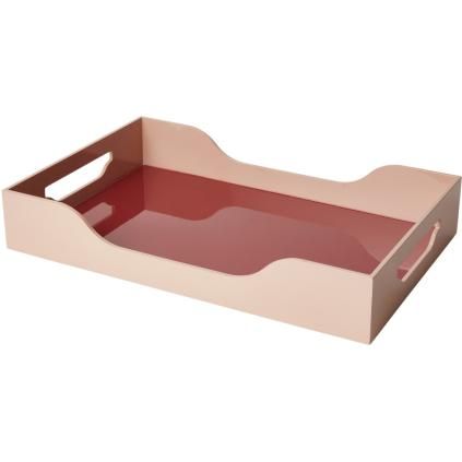 Plateau décoratif SWELL 42 cm, marron, bois, Printworks