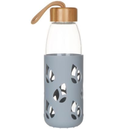 Bouteille d'eau PKV-002 550 ml, gris, verre, Pebbly