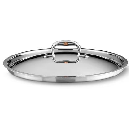 Couvercle de marmite CON CUORE 28 cm, argent, cuivre, Ruffoni