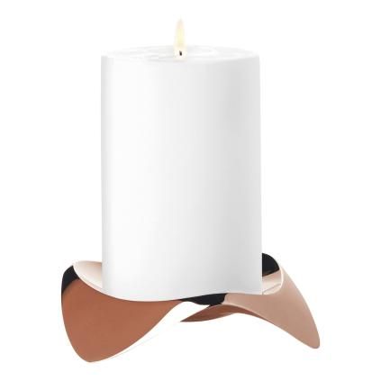 Support bougie pilier PAPILIO UNO 12 cm, cuivre, métal, Stelton
