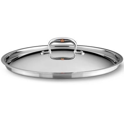 Couvercle de marmite CON CUORE 30 cm, argent, cuivre, Ruffoni