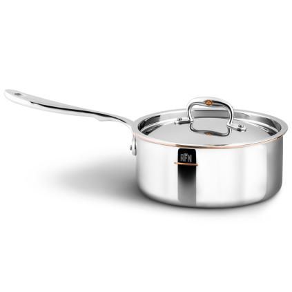 Casserole à sauce CON CUORE 20 cm, argent, cuivre, Ruffoni