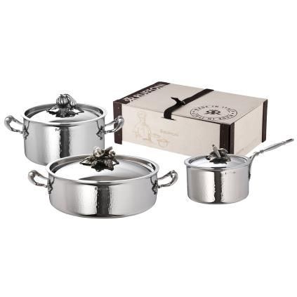 Batterie de cuisine OPUS PRIMA, set de 6 pc, argent, acier inoxydable, Ruffoni
