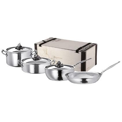 Batterie de cuisine OPUS PRIMA, set de 7 pc, argent, acier inoxydable, Ruffoni